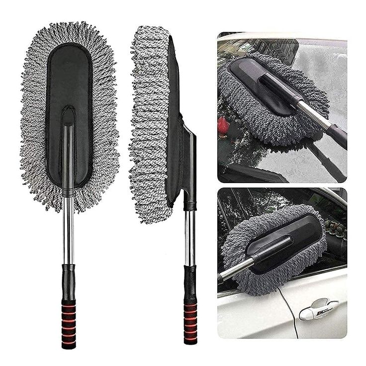 Premium Extendable Microfiber Car Duster – Scratch-Free Dust Cleaning Brush