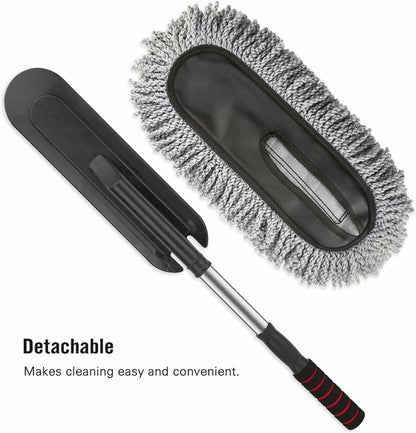 Premium Extendable Microfiber Car Duster – Scratch-Free Dust Cleaning Brush